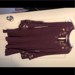 Floral Cold Shoulder Dress